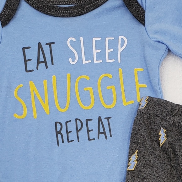 Swiggles infant boy bodysuit pant and hat - Picture 5 of 5